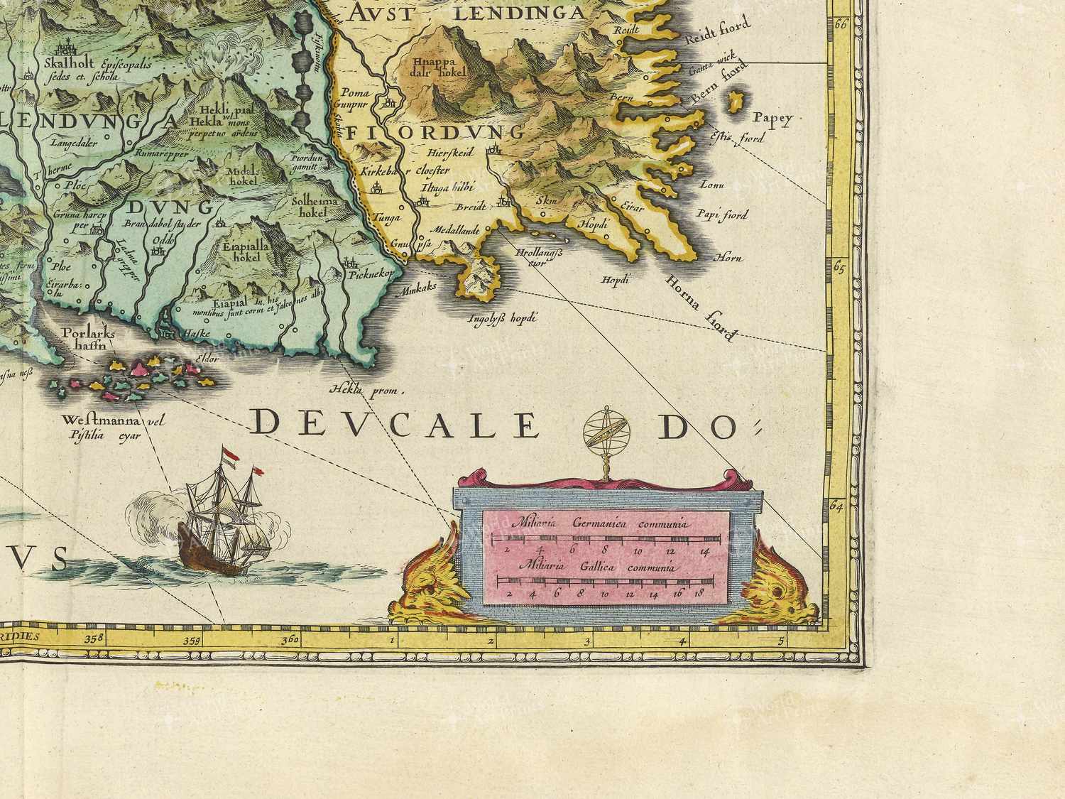 Map bottom right quadrant