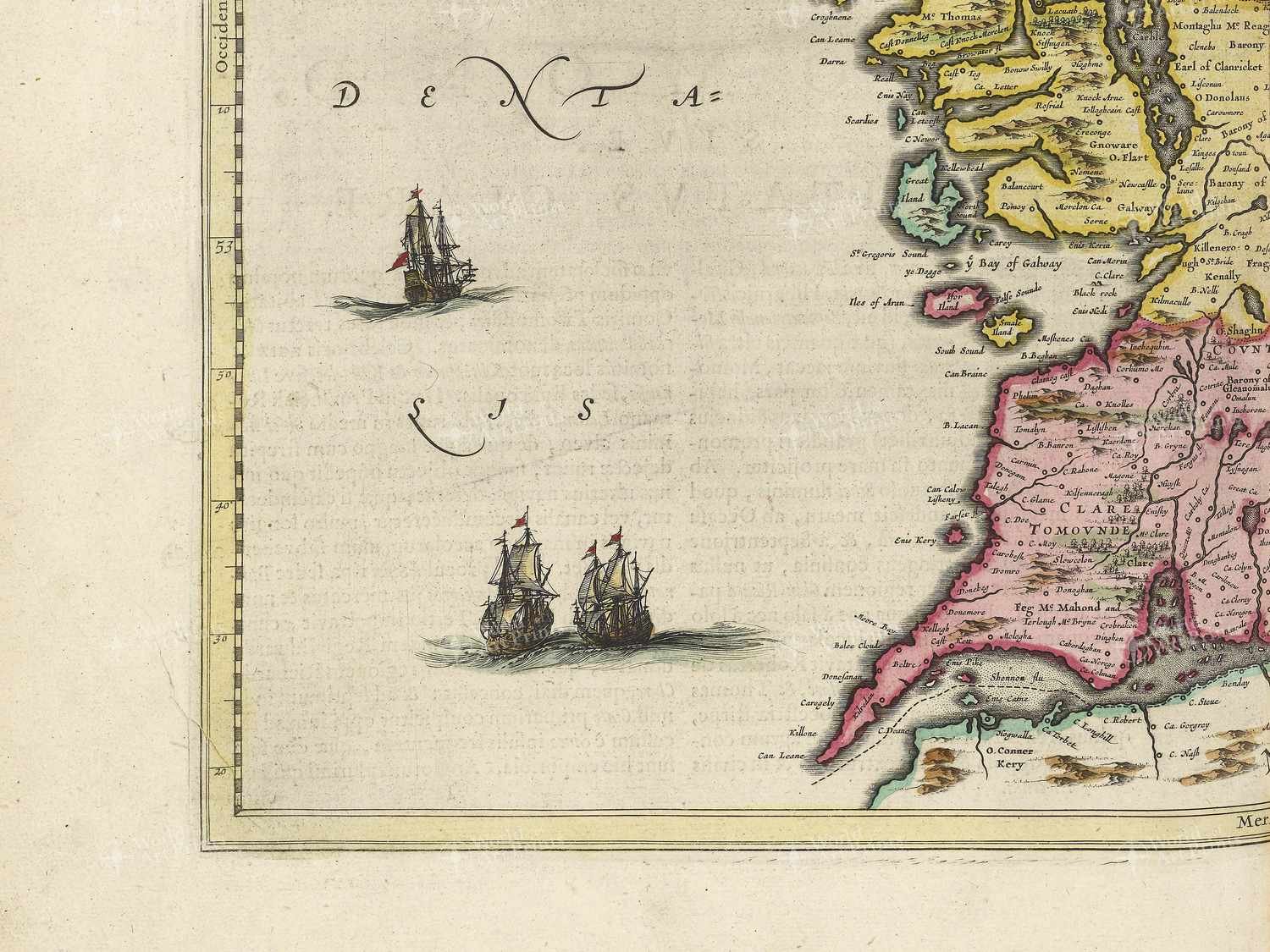 Map bottom left quadrant