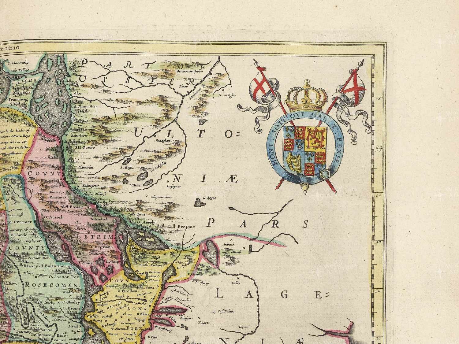 Map top right quadrant
