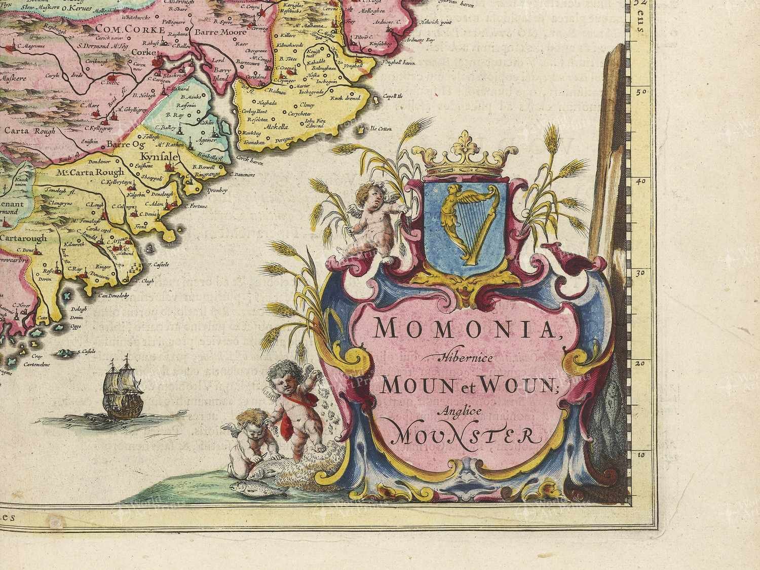 Map bottom right quadrant