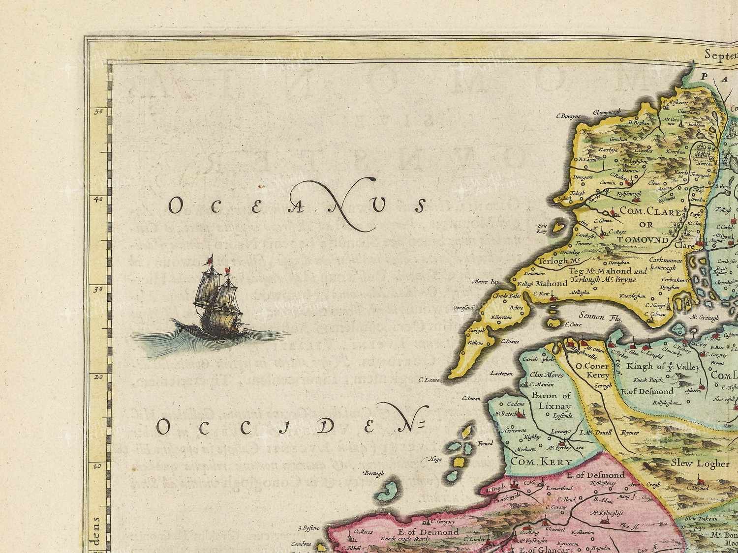Map top left quadrant