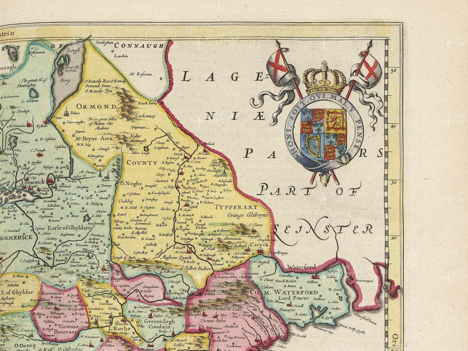 Map top right quadrant