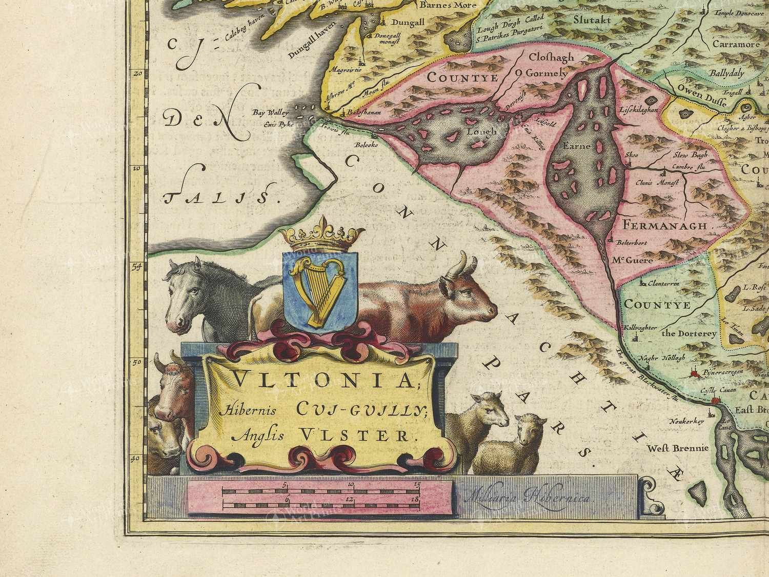Map bottom left quadrant