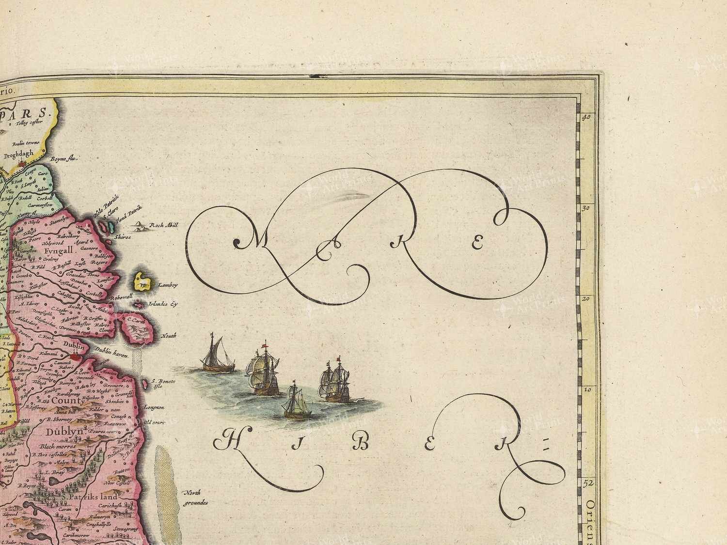 Map top right quadrant