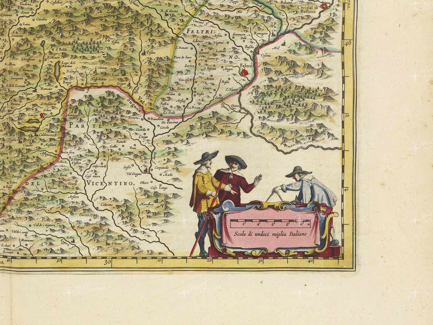 Map bottom right quadrant