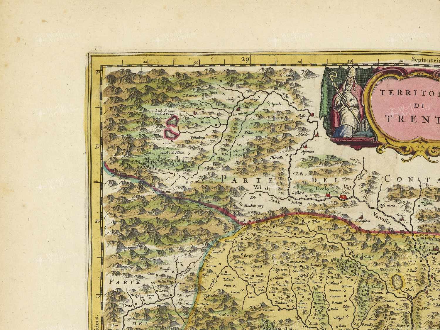 Map top left quadrant