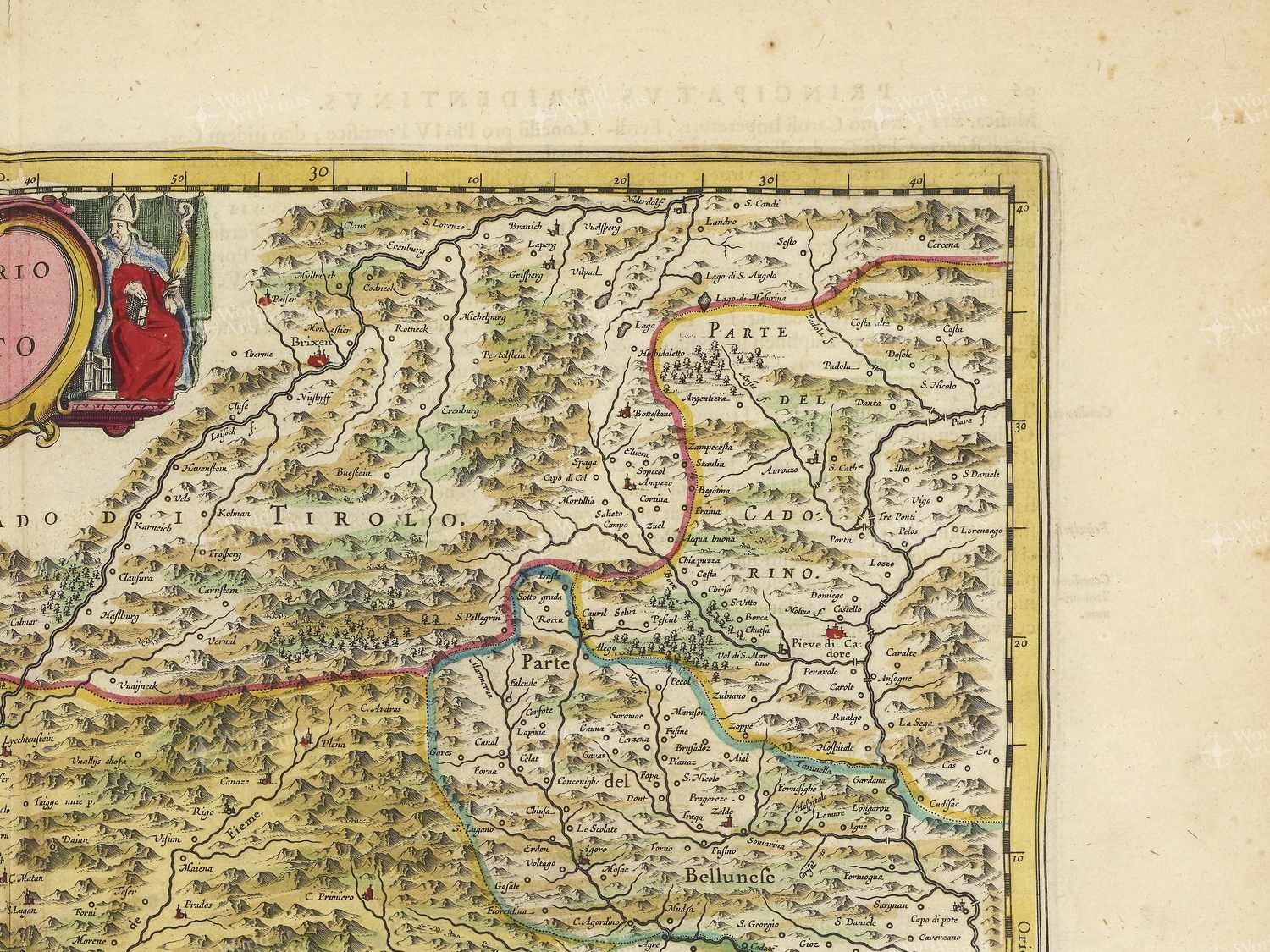 Map top right quadrant
