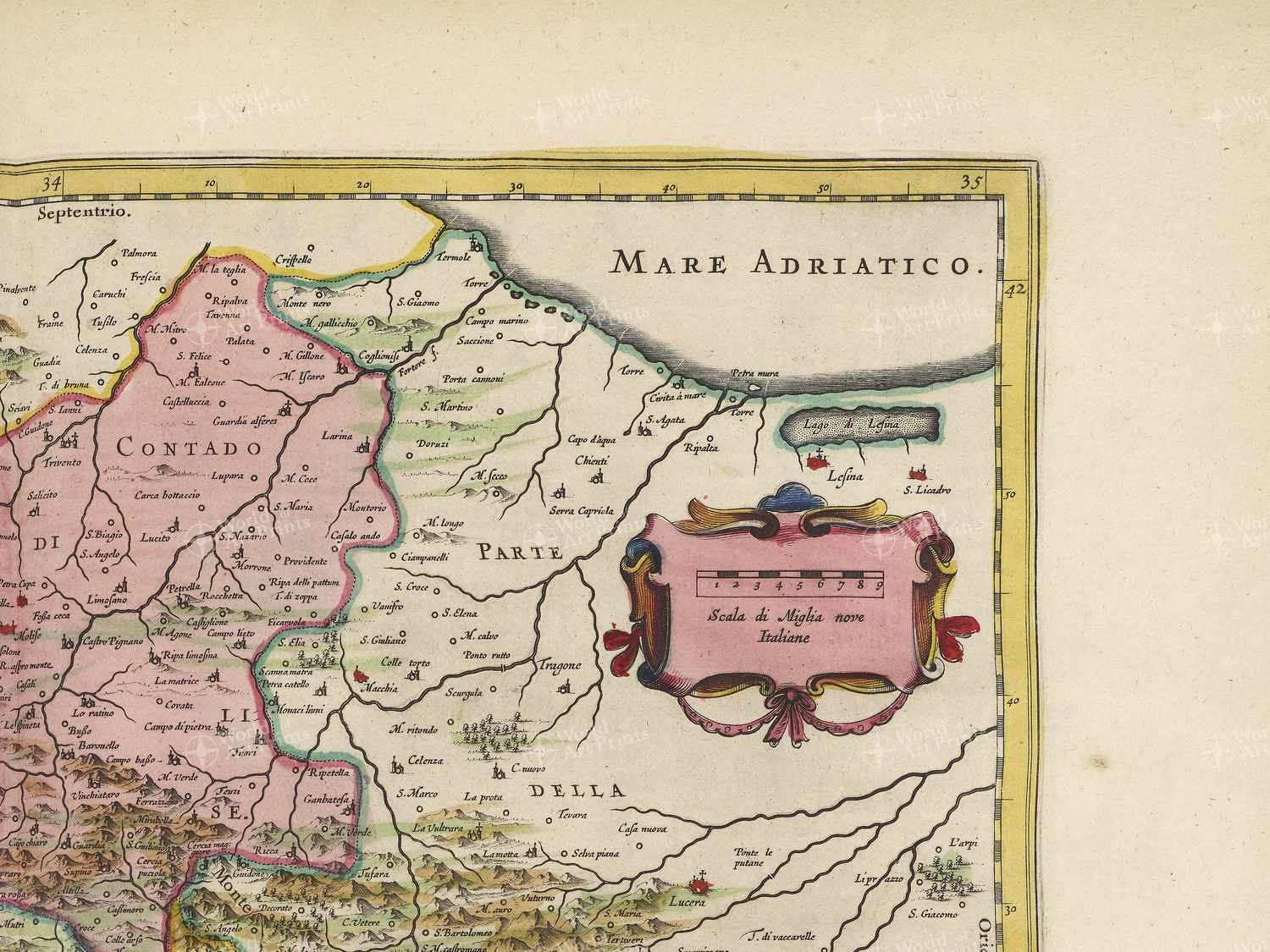 Map top right quadrant