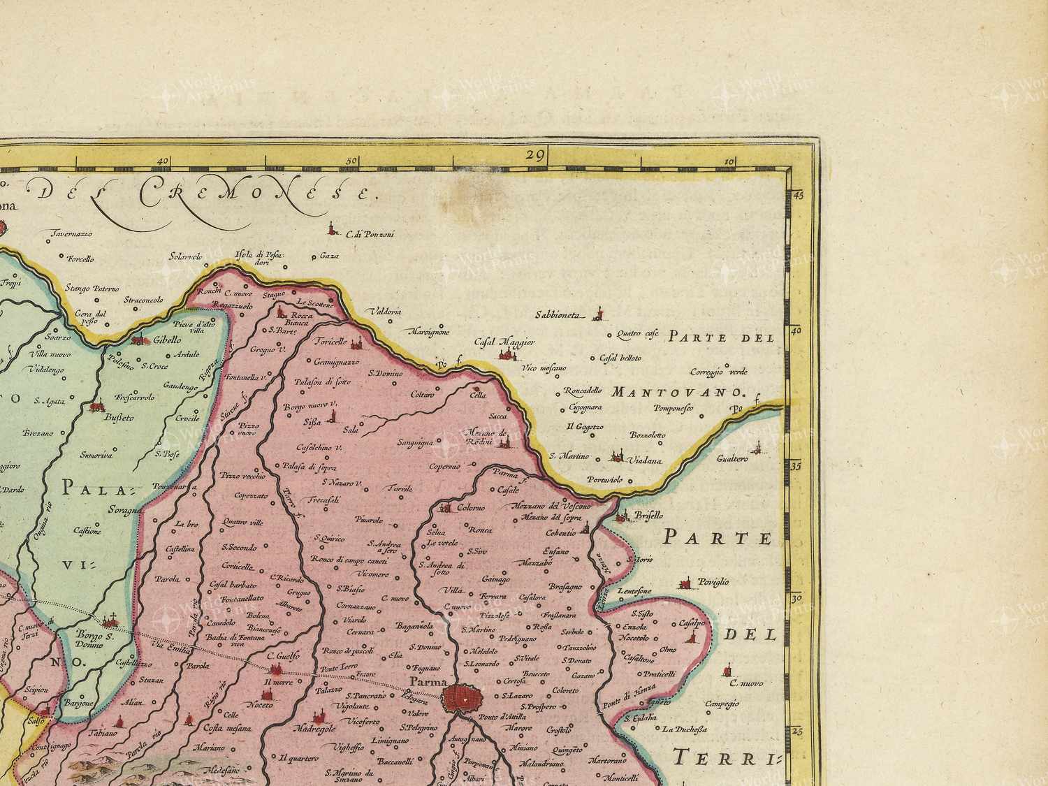 Map top right quadrant