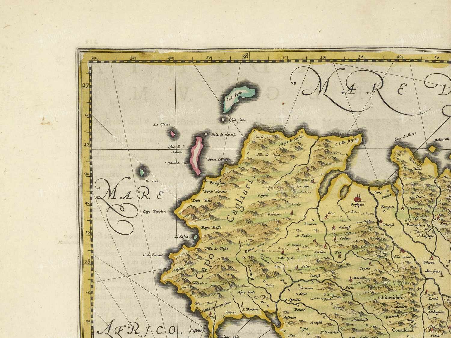 Map top left quadrant