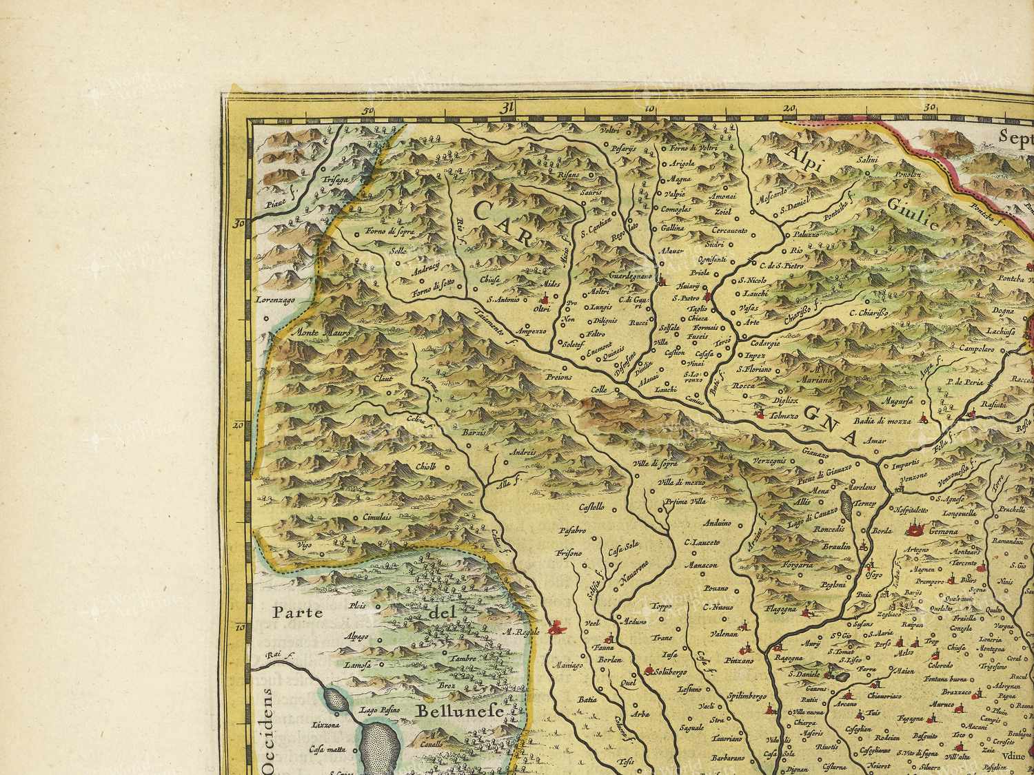 Map top left quadrant