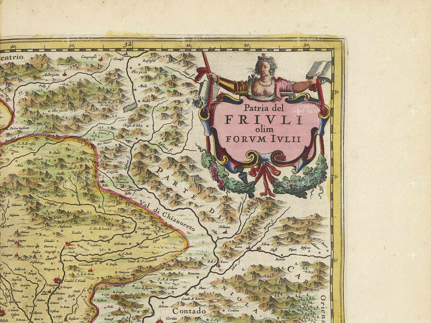 Map top right quadrant