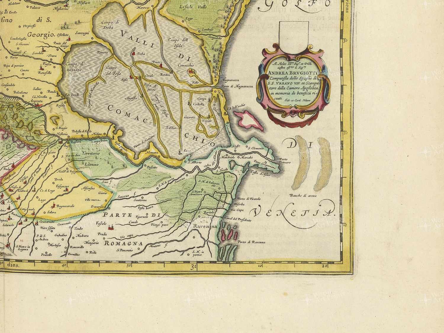 Map bottom right quadrant