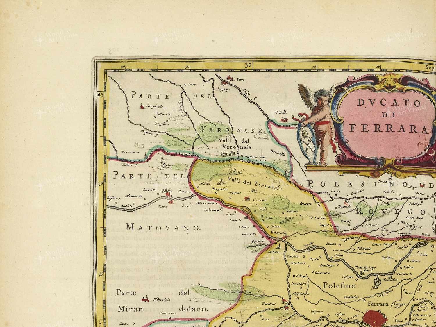Map top left quadrant
