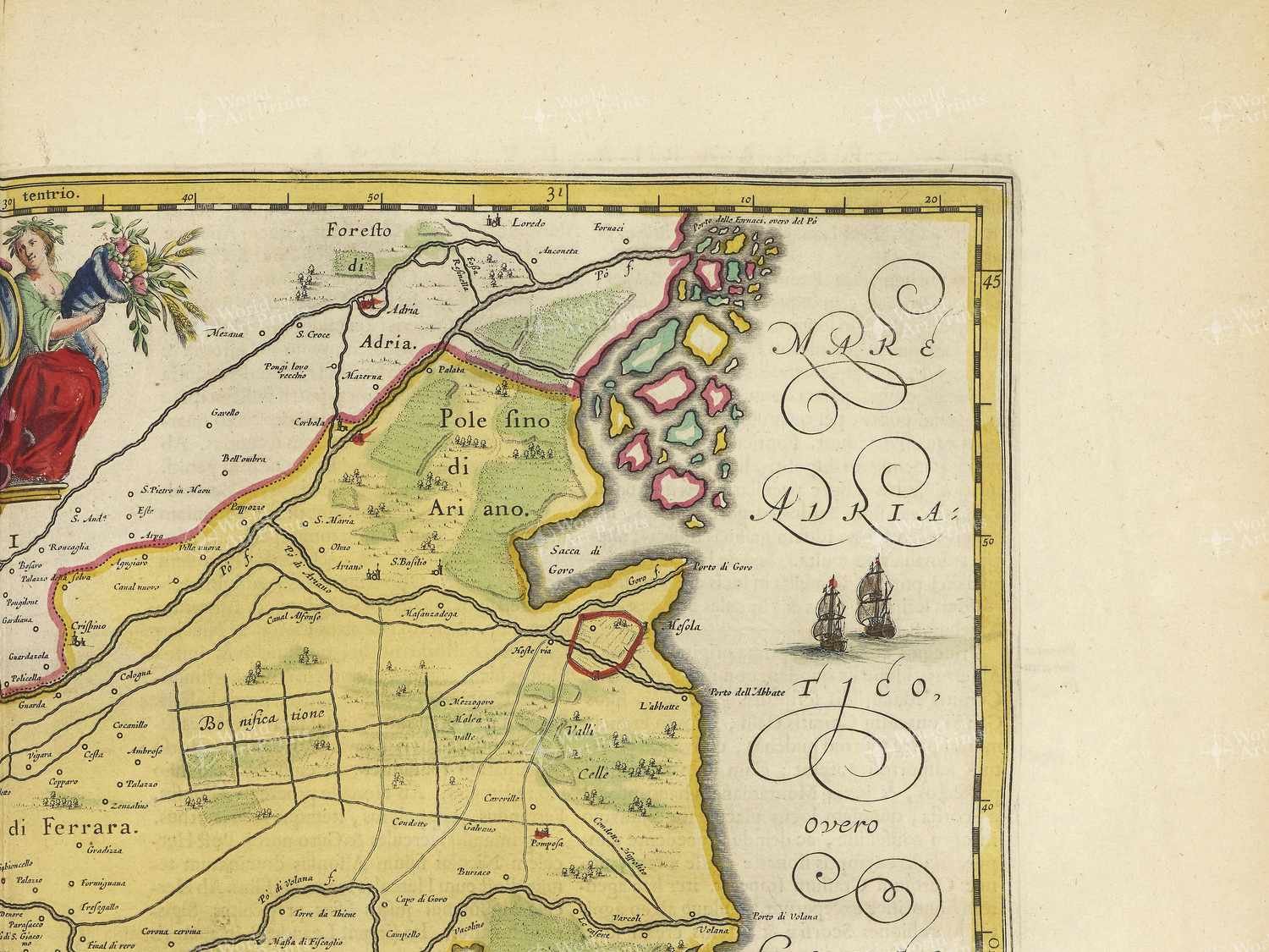 Map top right quadrant