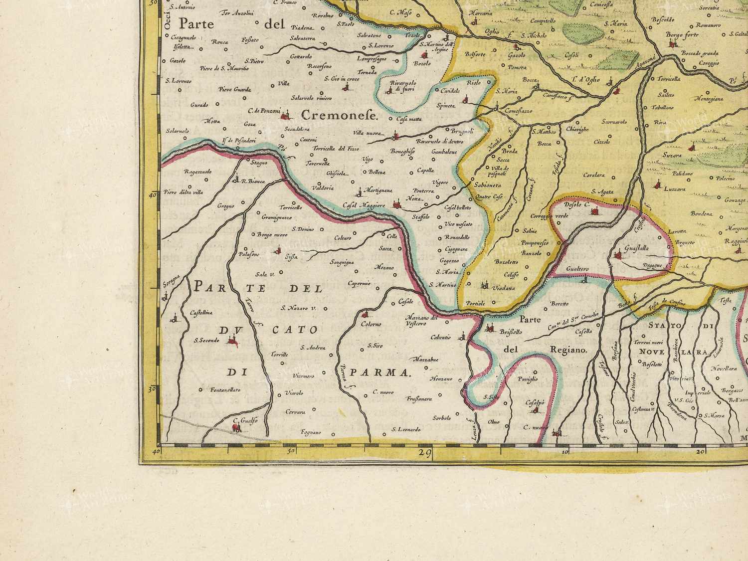 Map bottom left quadrant