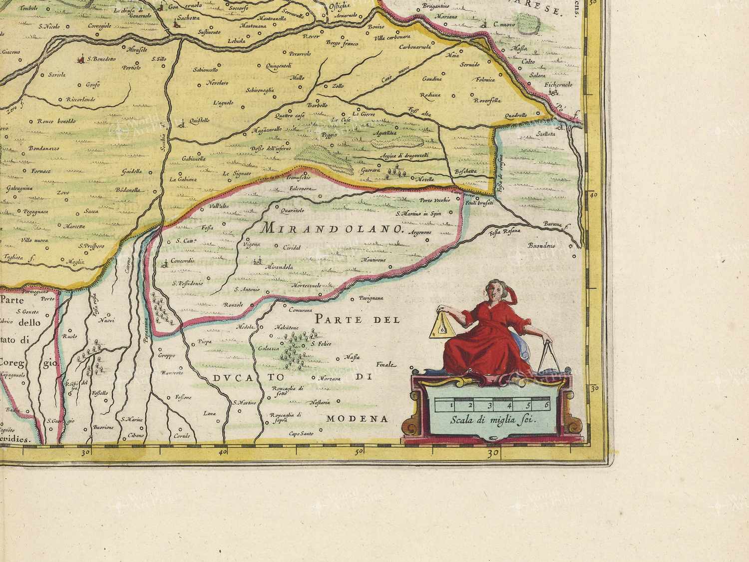 Map bottom right quadrant