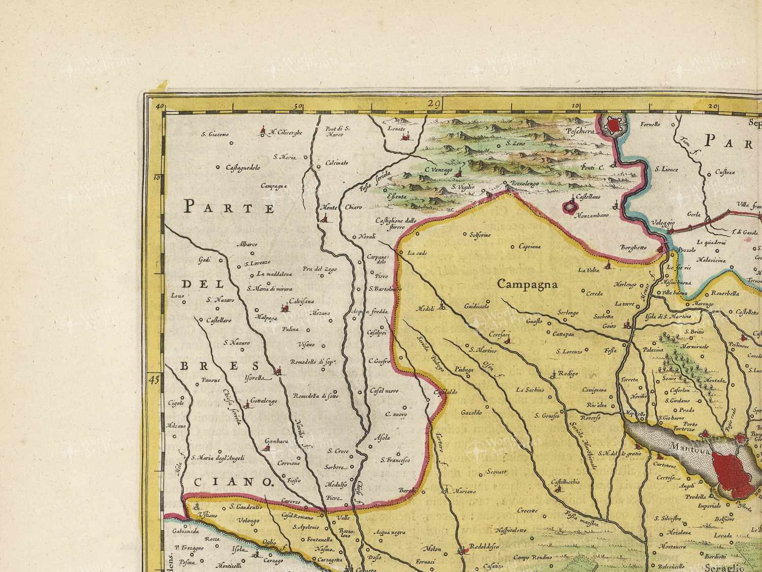 Map top left quadrant