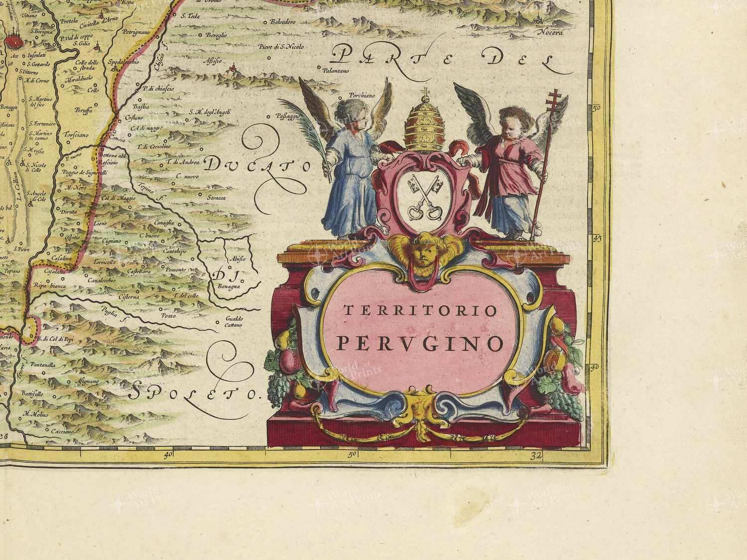 Map bottom right quadrant