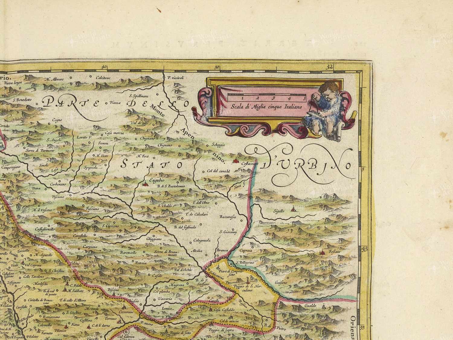 Map top right quadrant