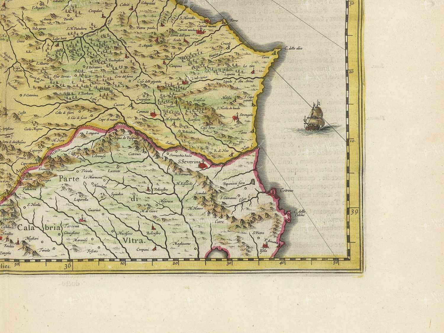 Map bottom right quadrant