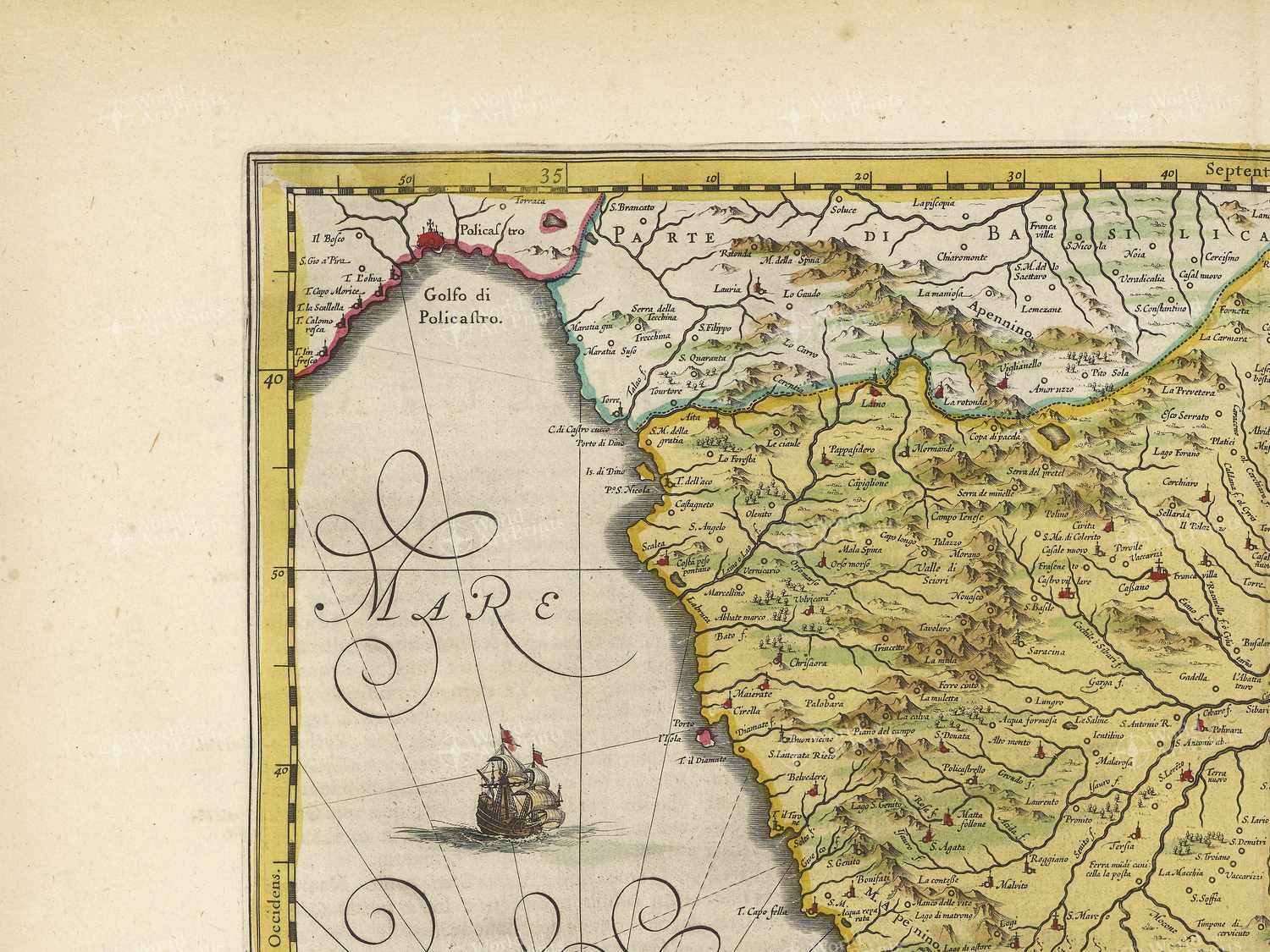 Map top left quadrant