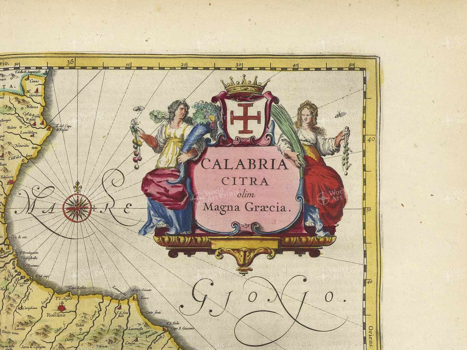 Map top right quadrant