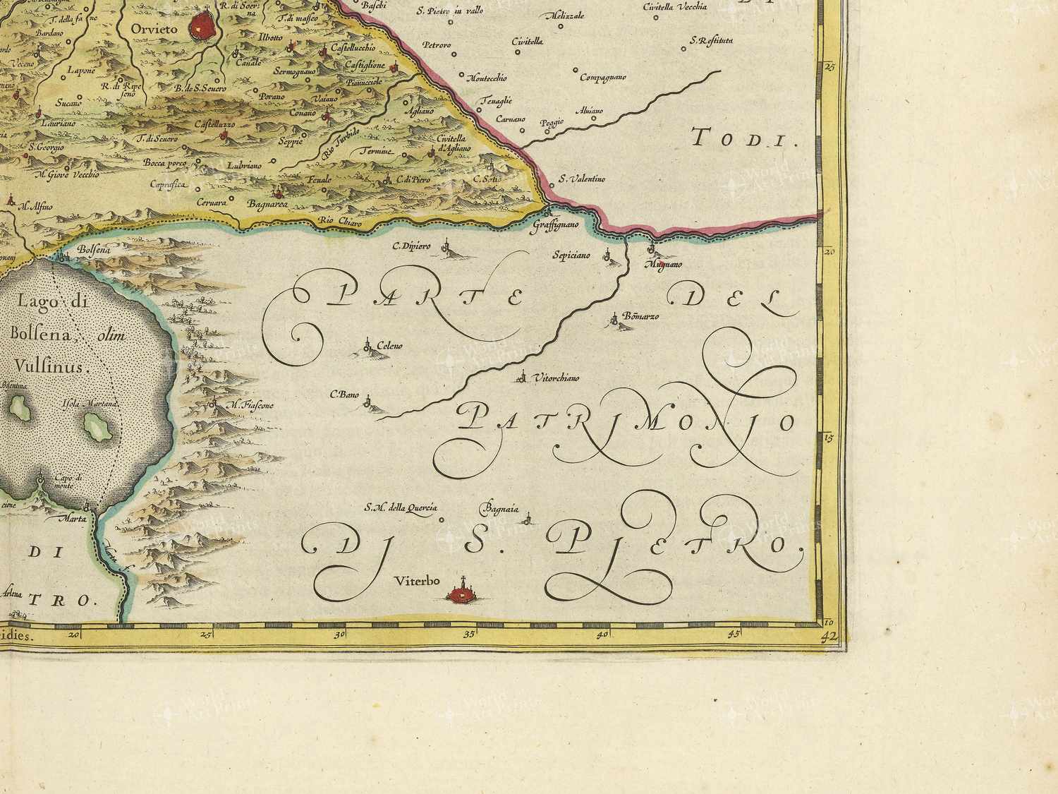 Map bottom right quadrant