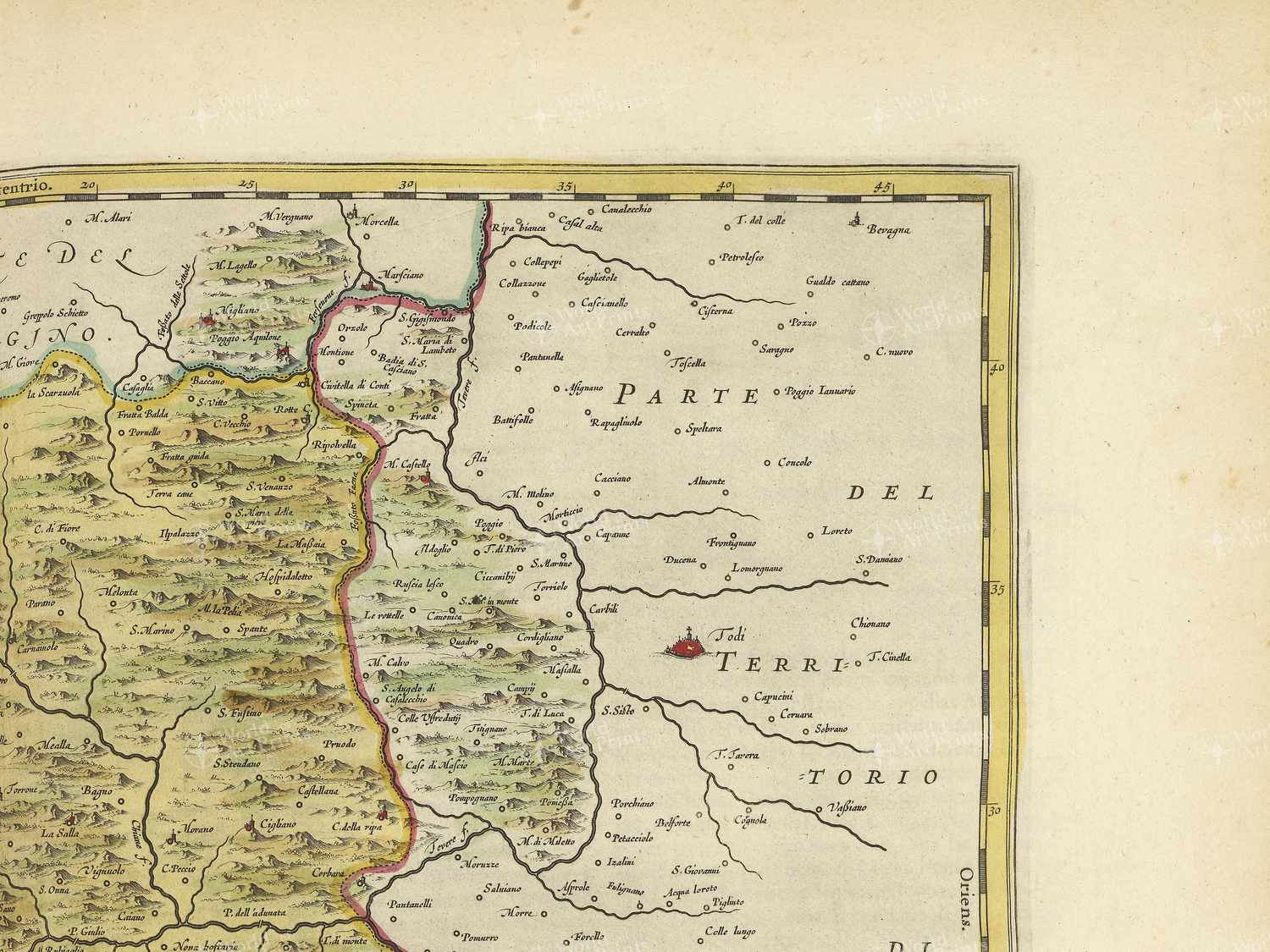 Map top right quadrant