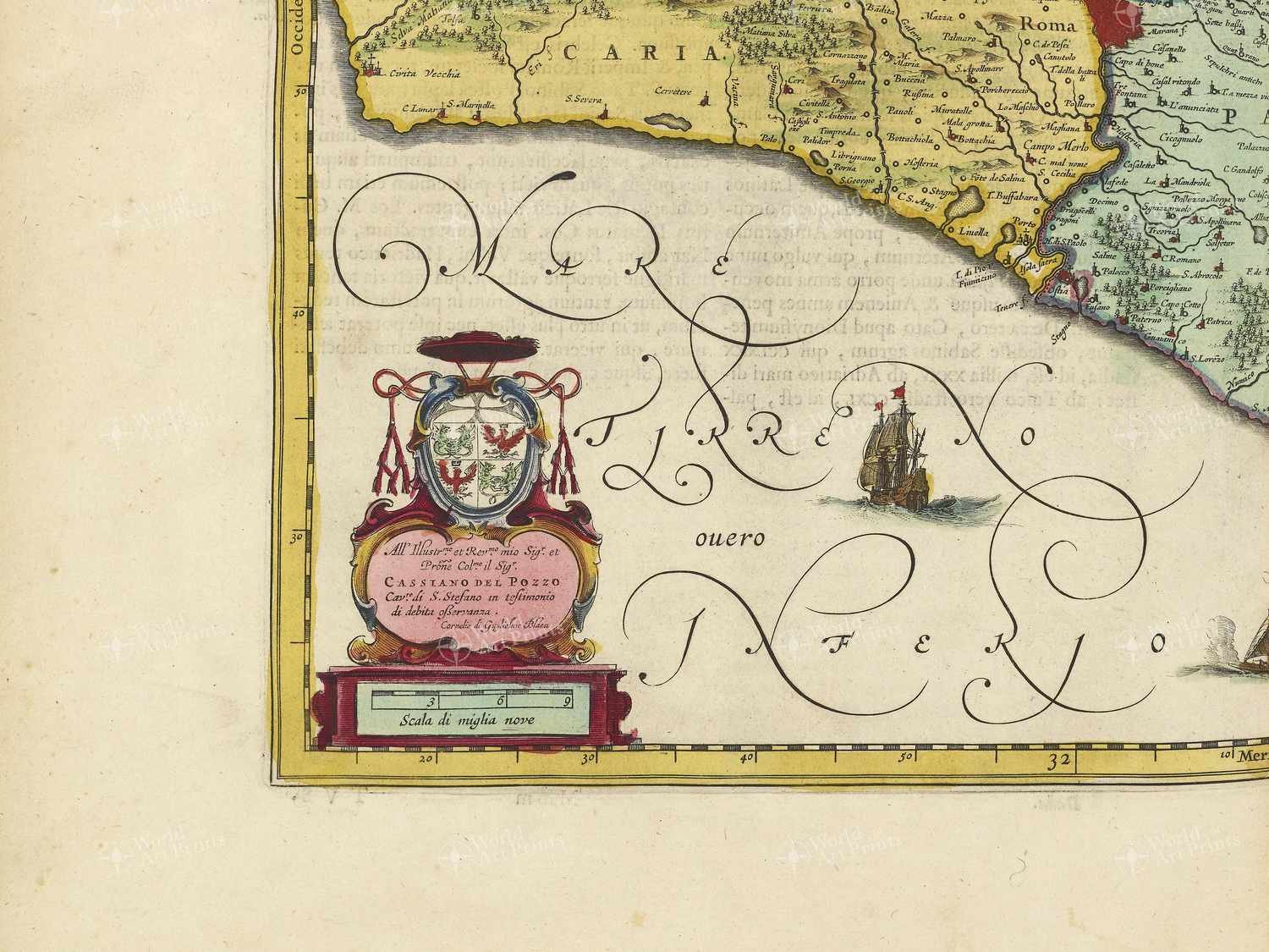 Map bottom left quadrant