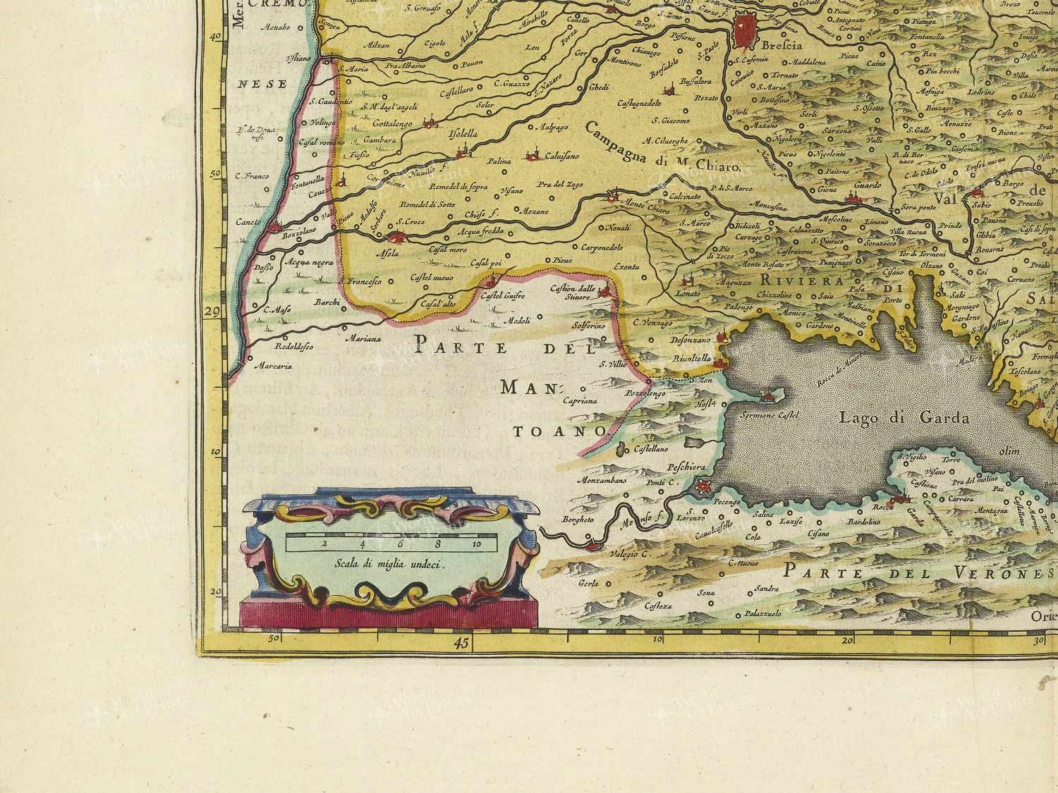 Map bottom left quadrant