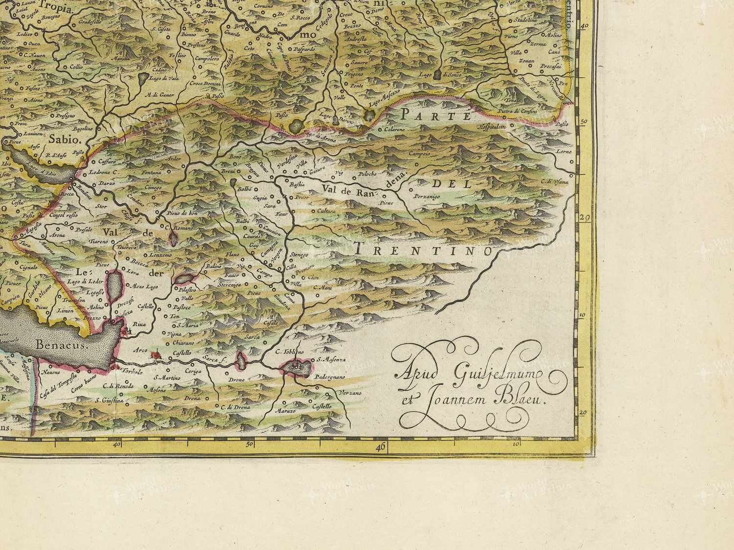 Map bottom right quadrant