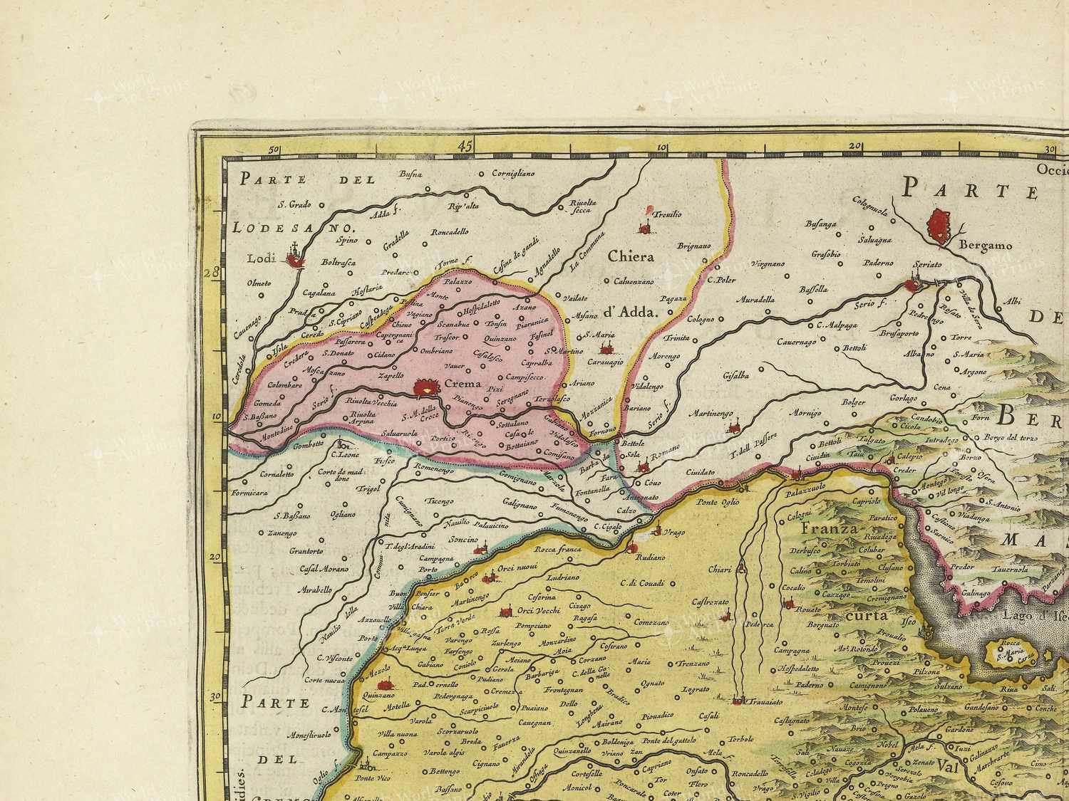 Map top left quadrant