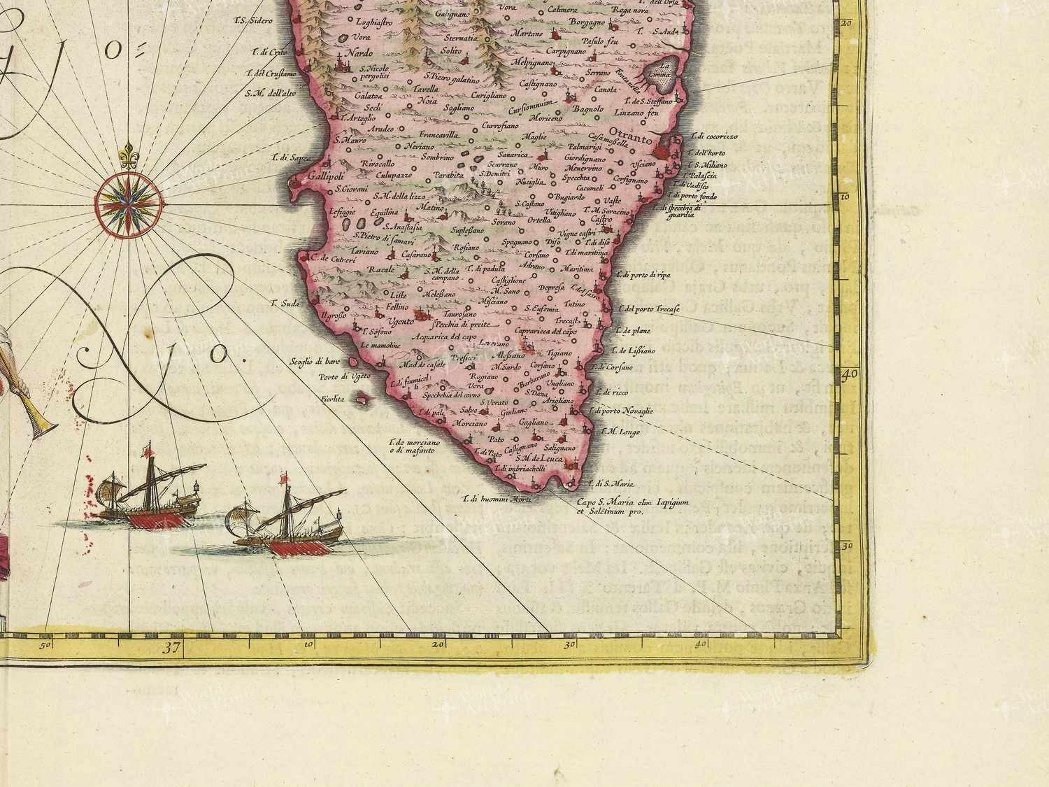 Map bottom right quadrant