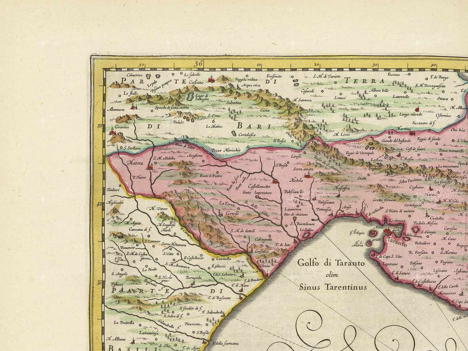 Map top left quadrant