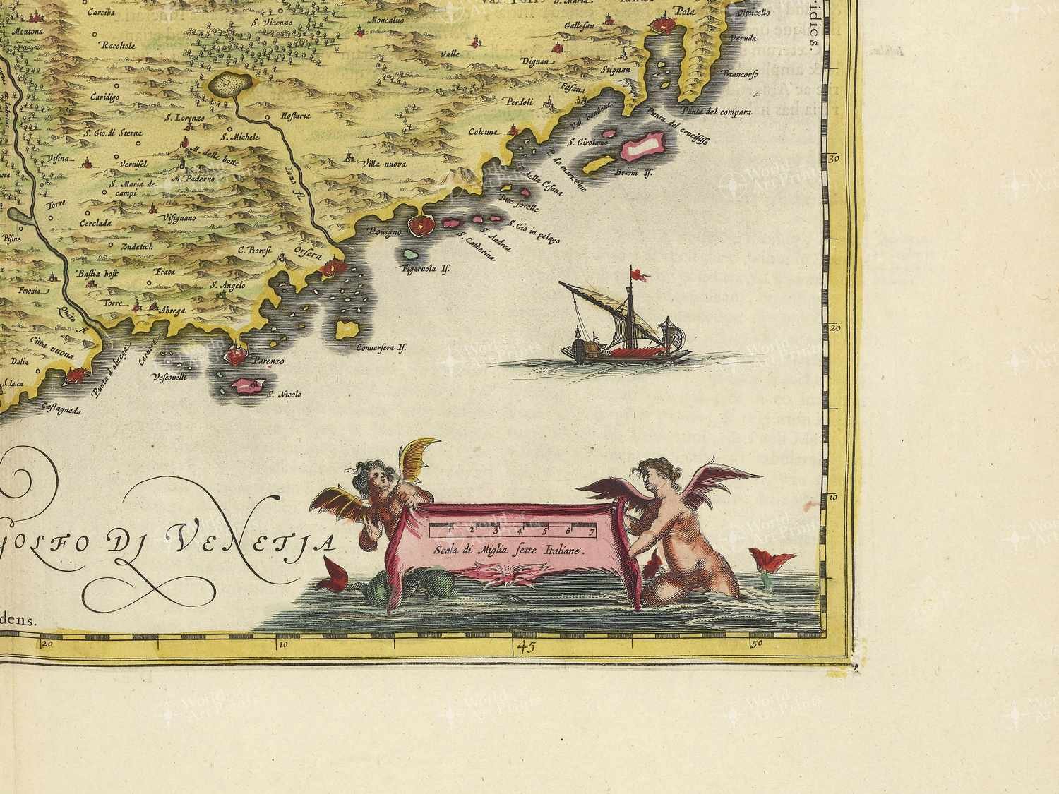 Map bottom right quadrant