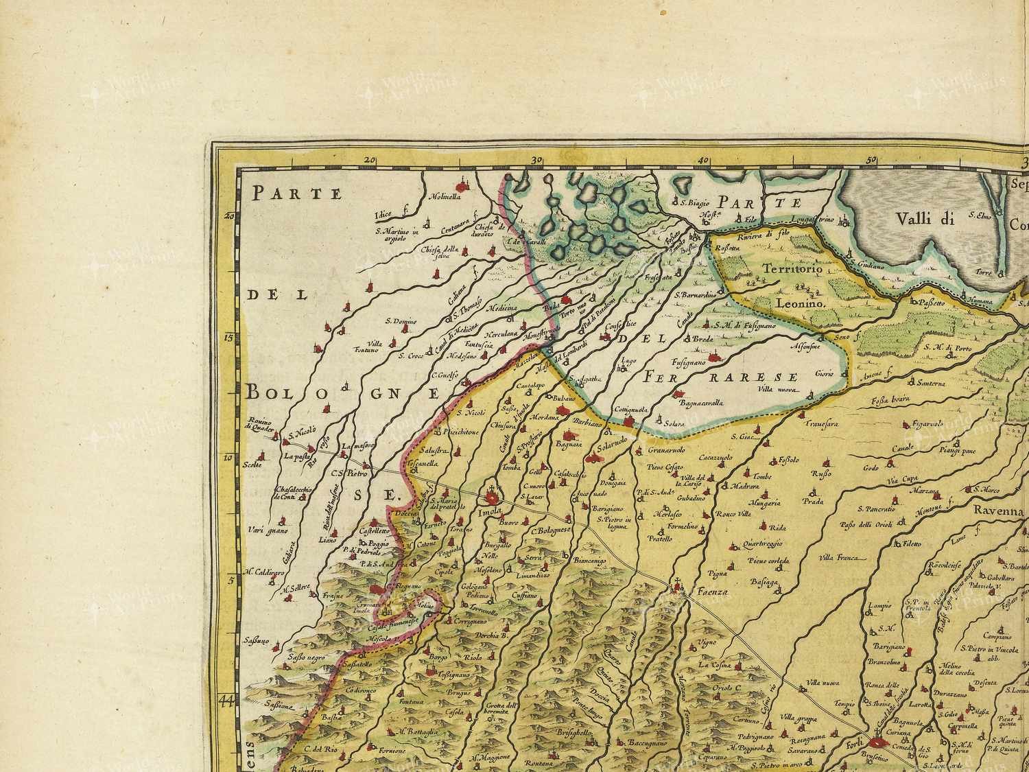 Map top left quadrant