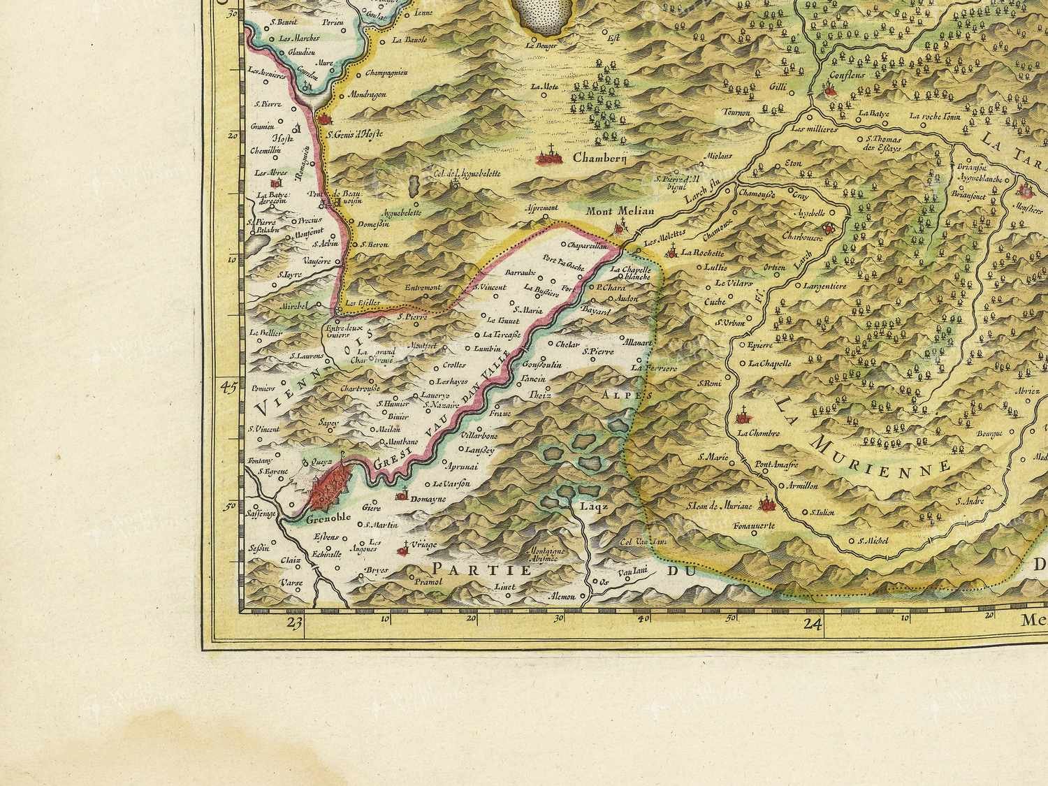 Map bottom left quadrant