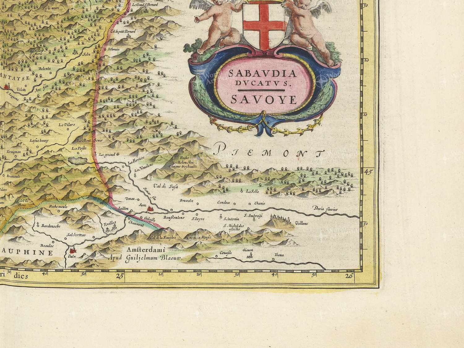 Map bottom right quadrant