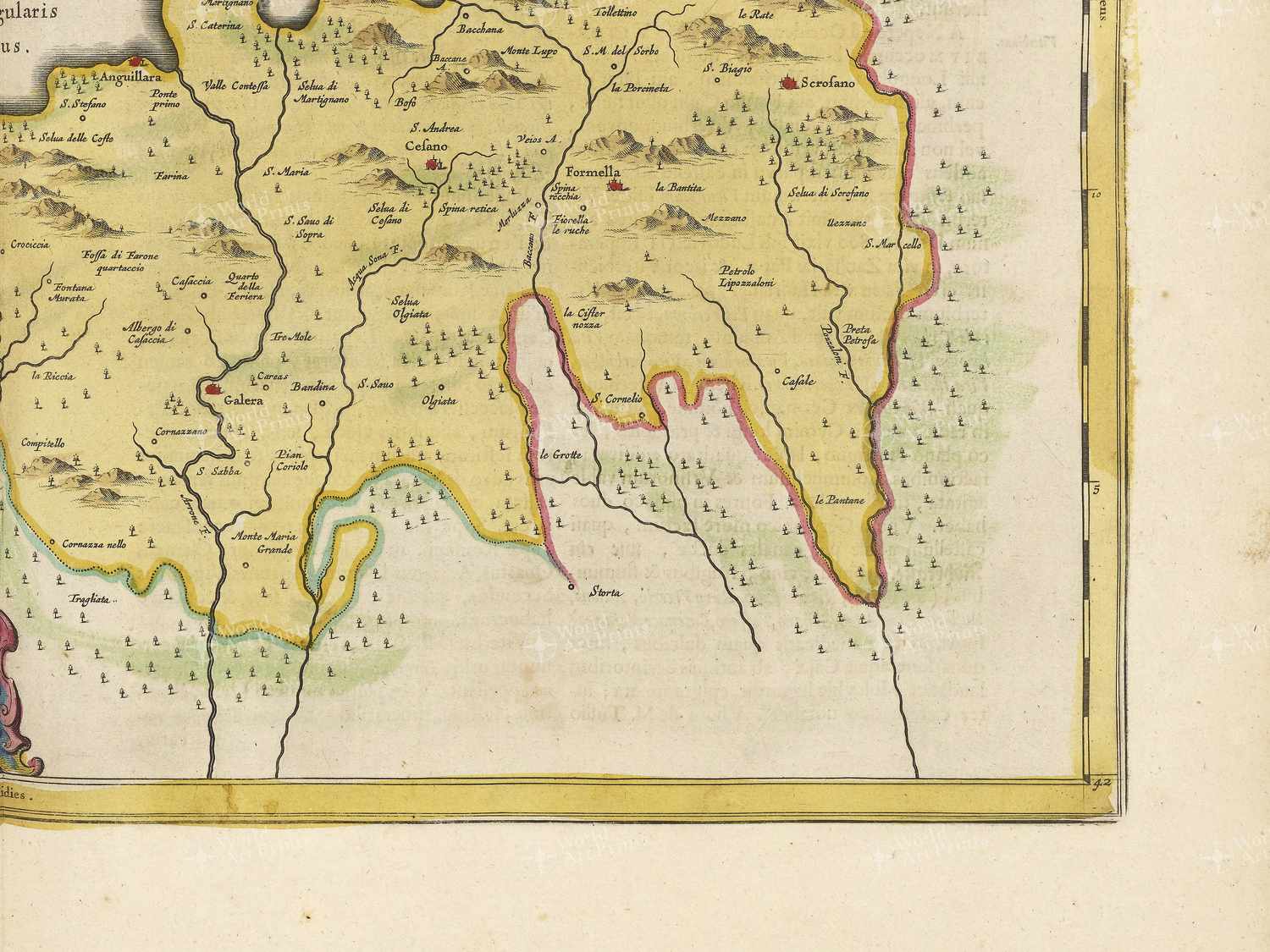 Map bottom right quadrant