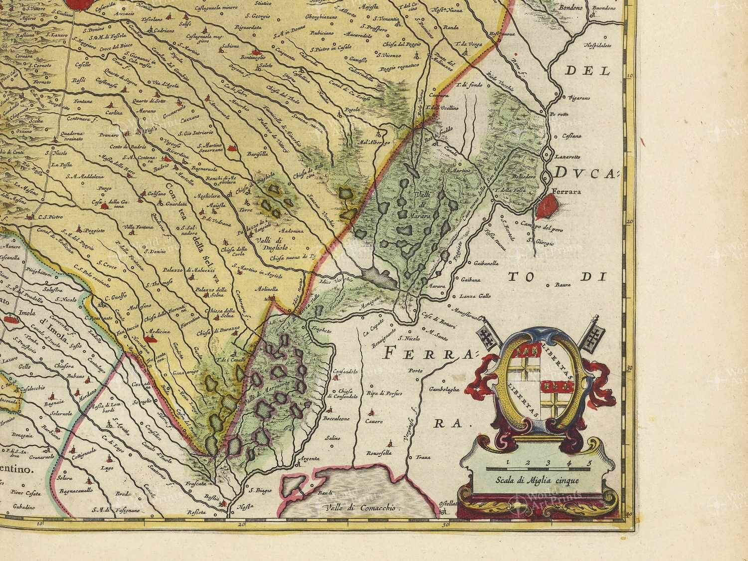 Map bottom right quadrant
