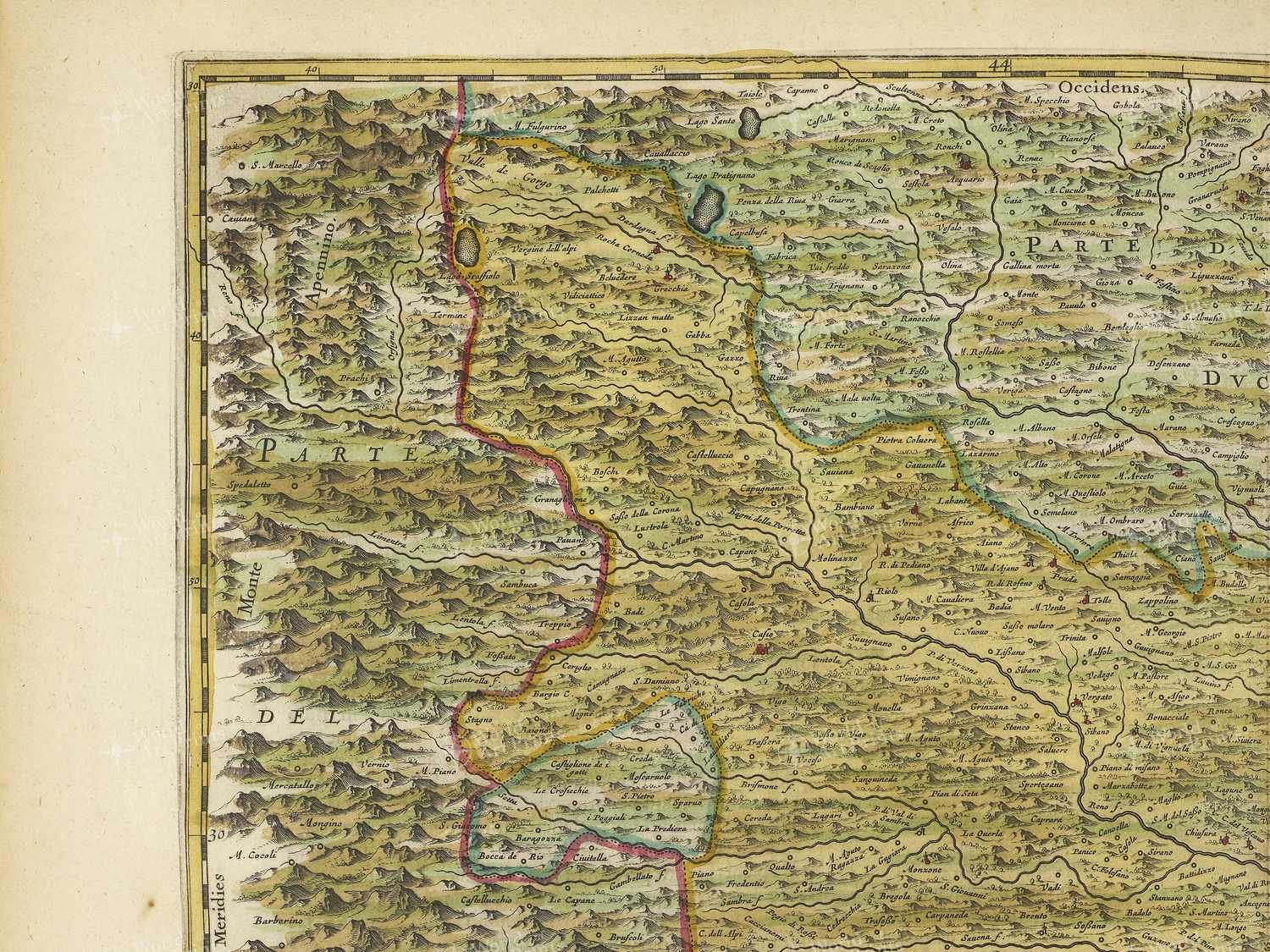 Map top left quadrant