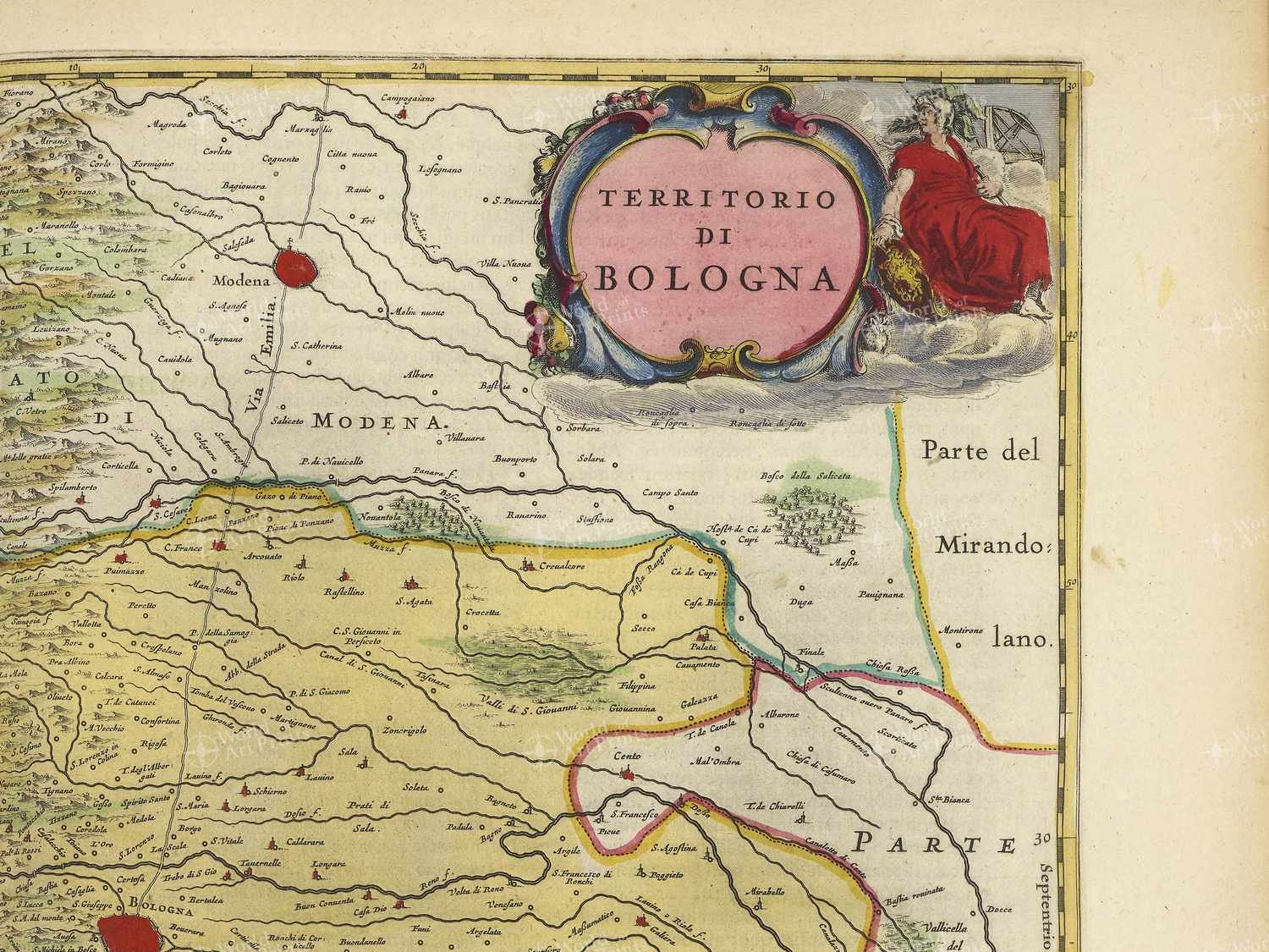 Map top right quadrant