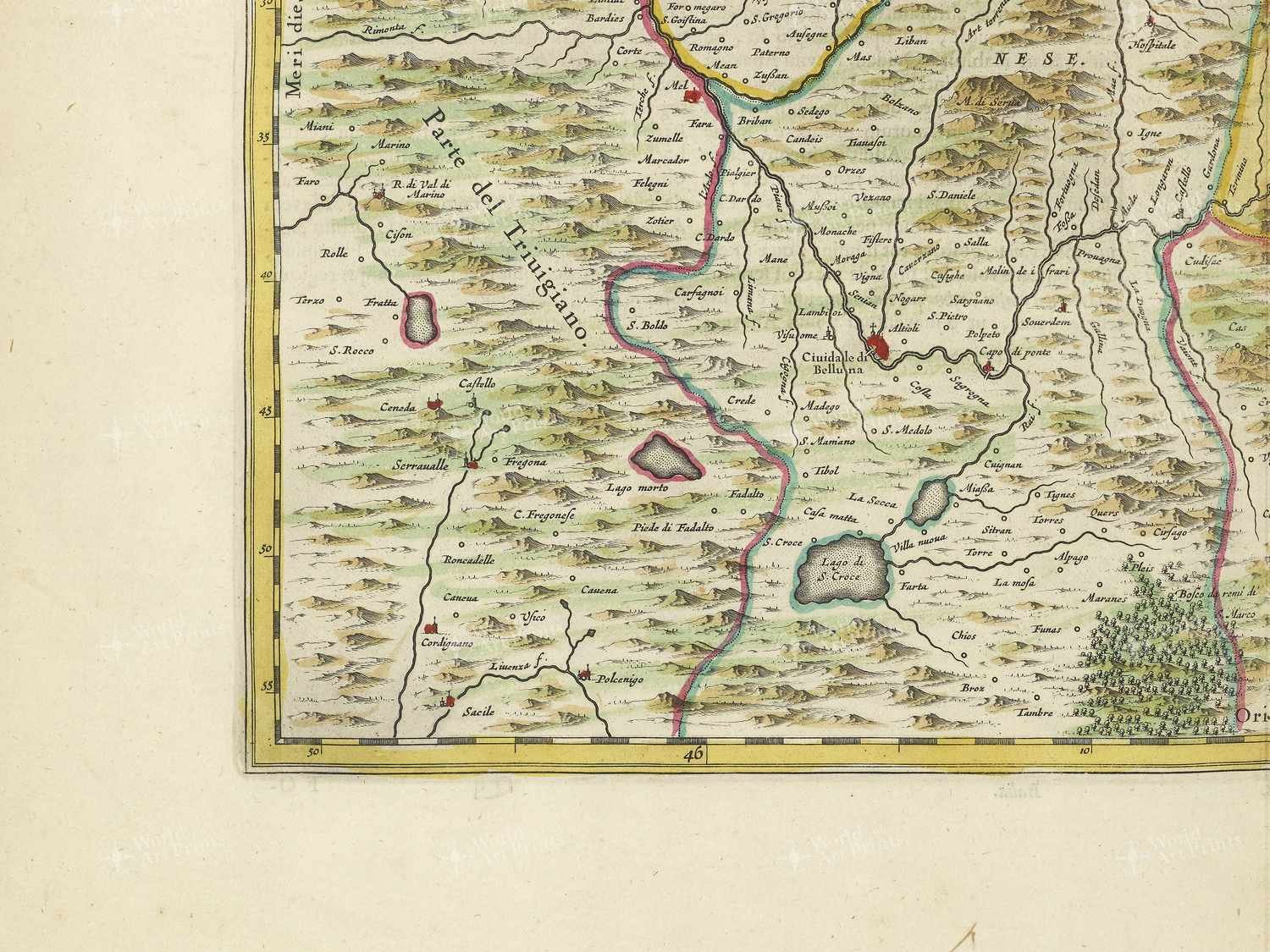 Map bottom left quadrant