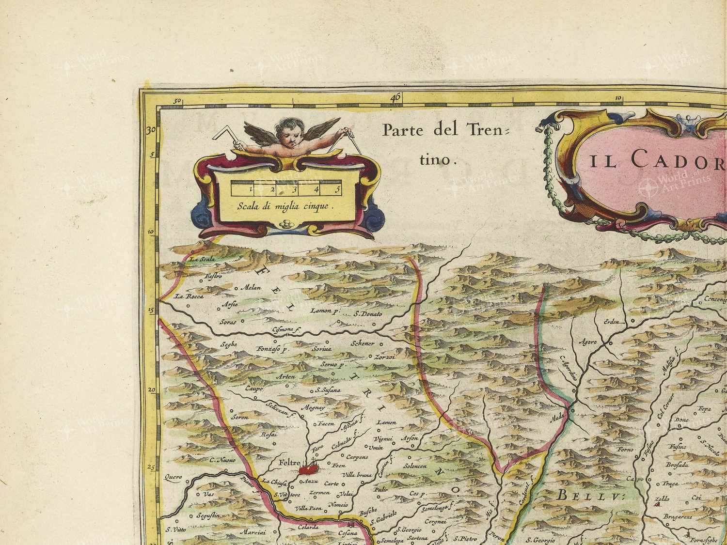 Map top left quadrant