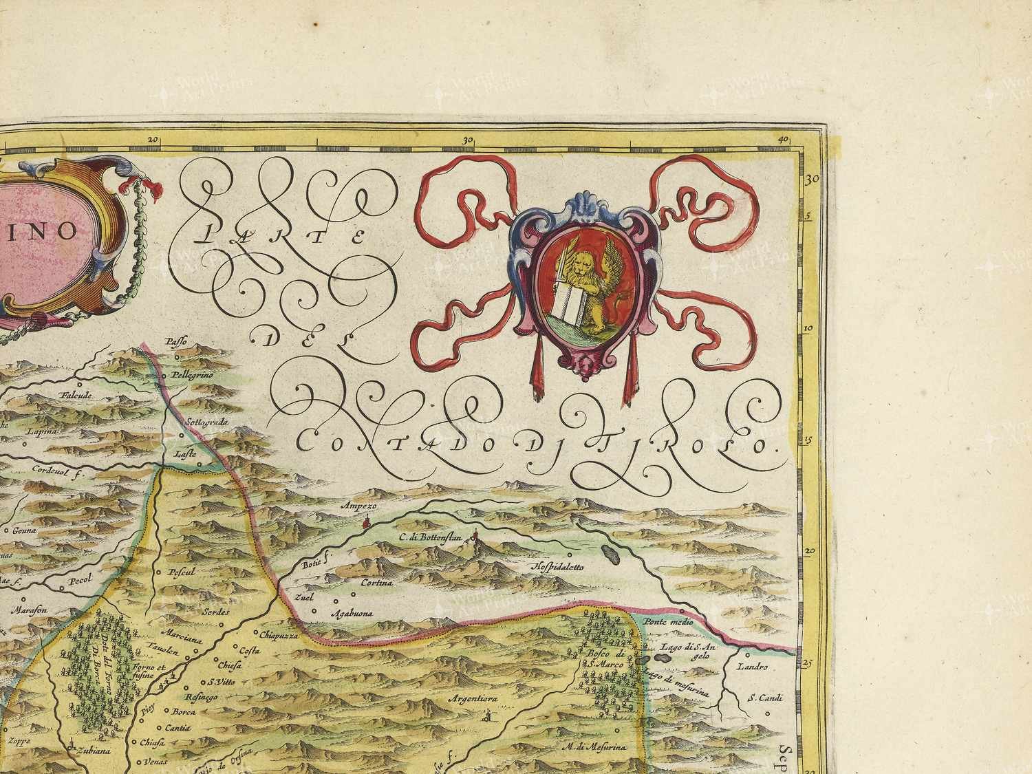 Map top right quadrant