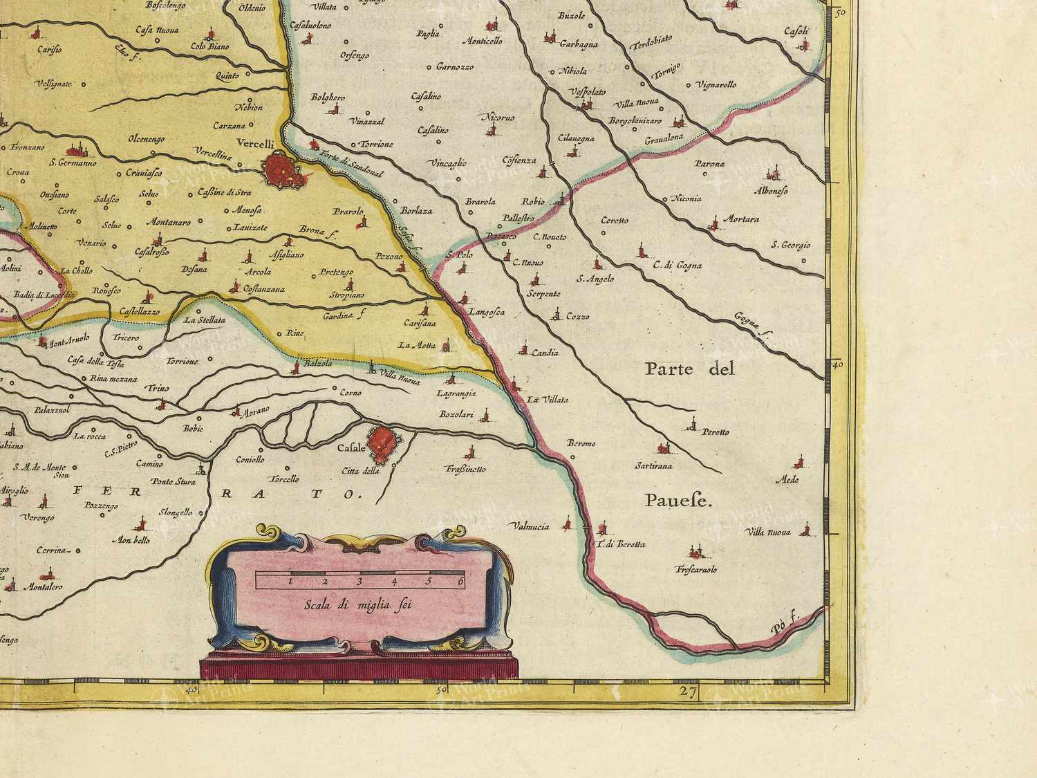 Map bottom right quadrant