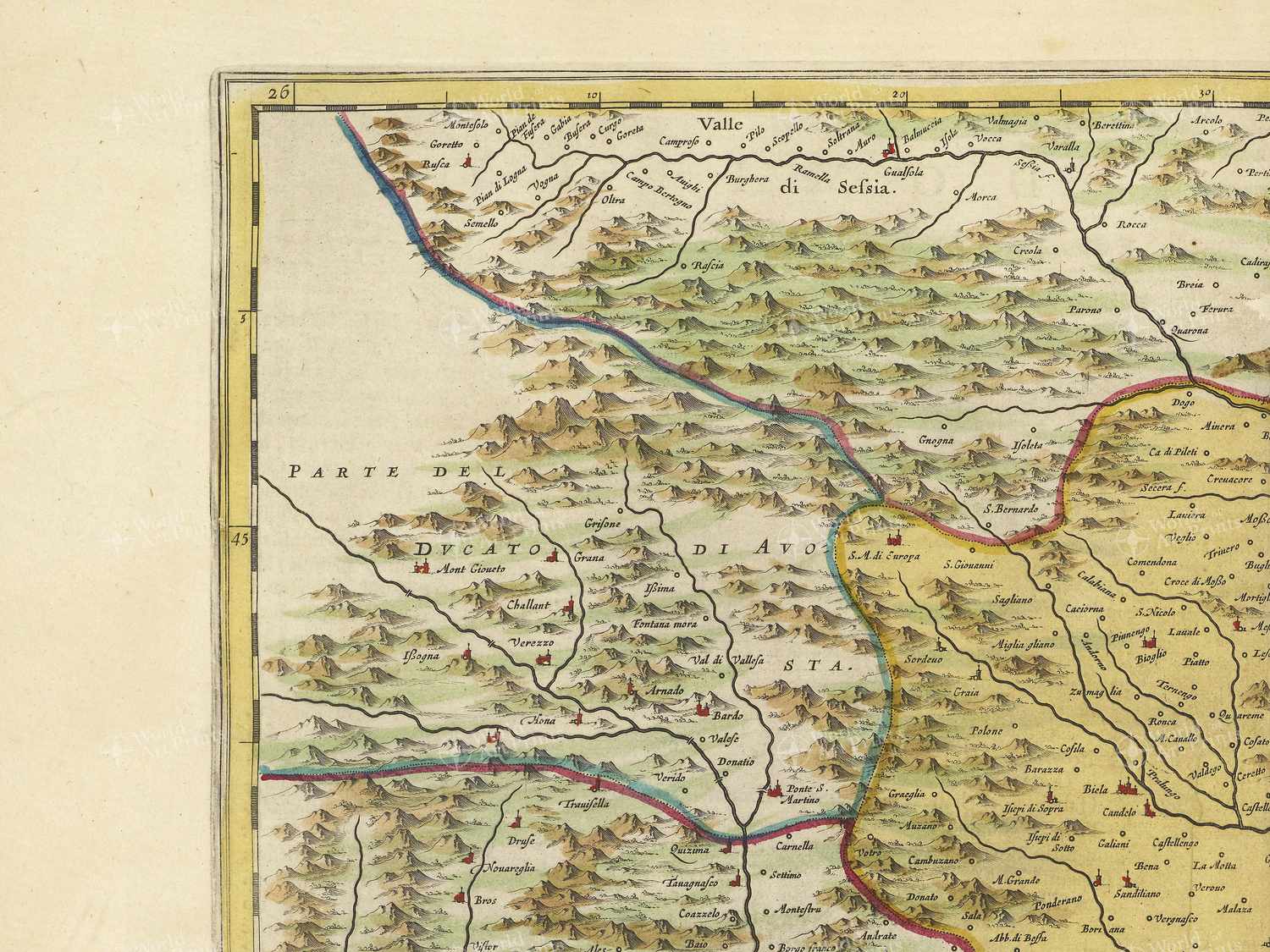 Map top left quadrant