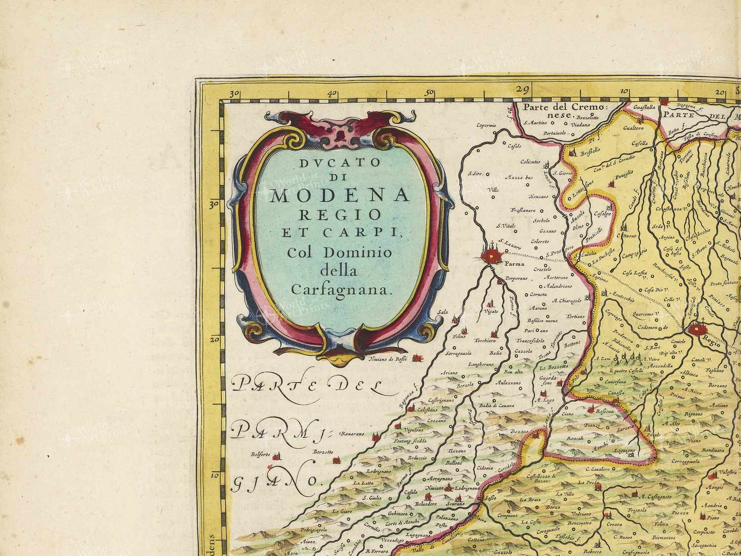 Map top left quadrant