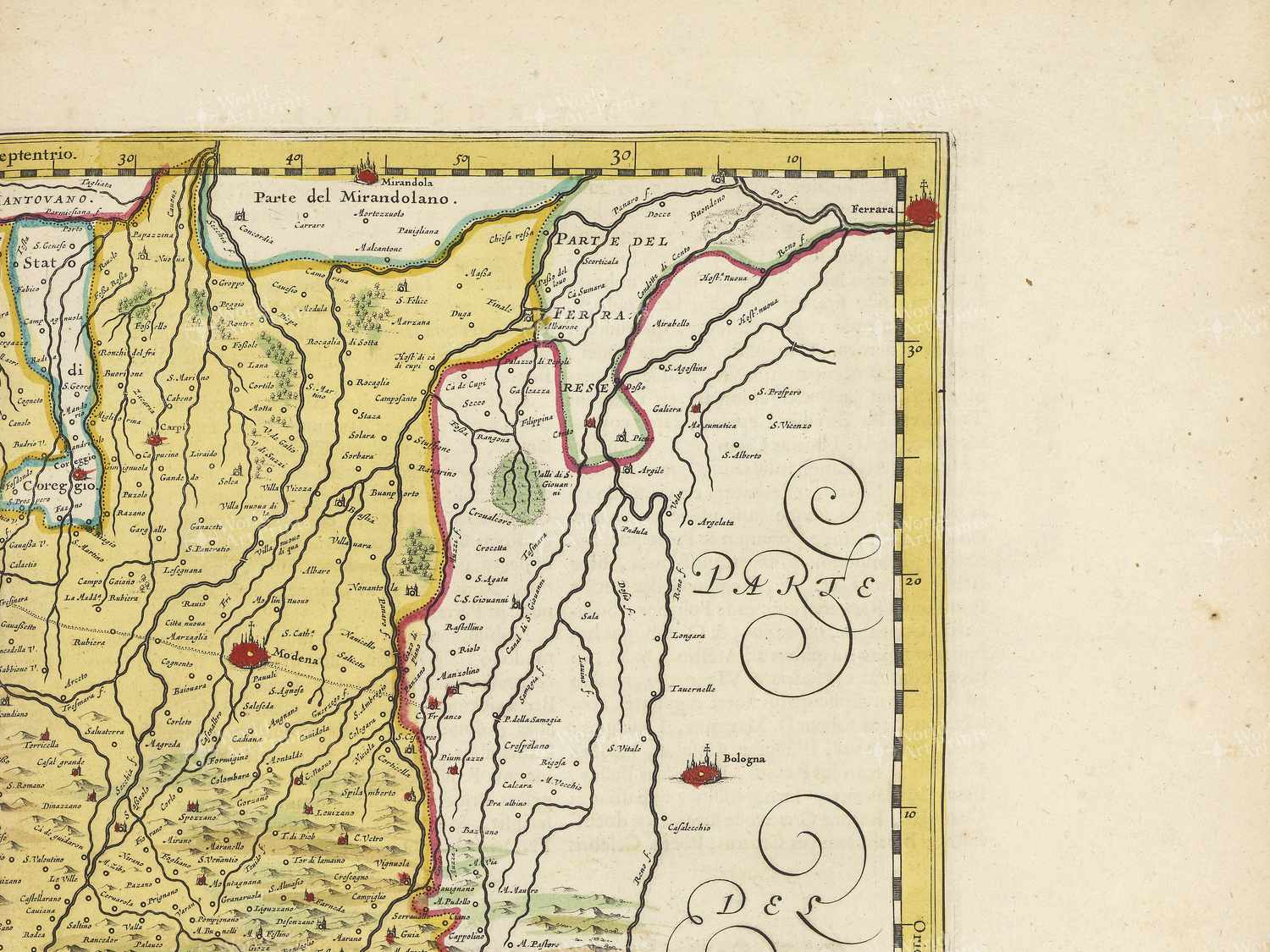 Map top right quadrant